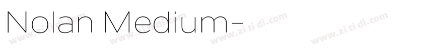 Nolan Medium字体转换